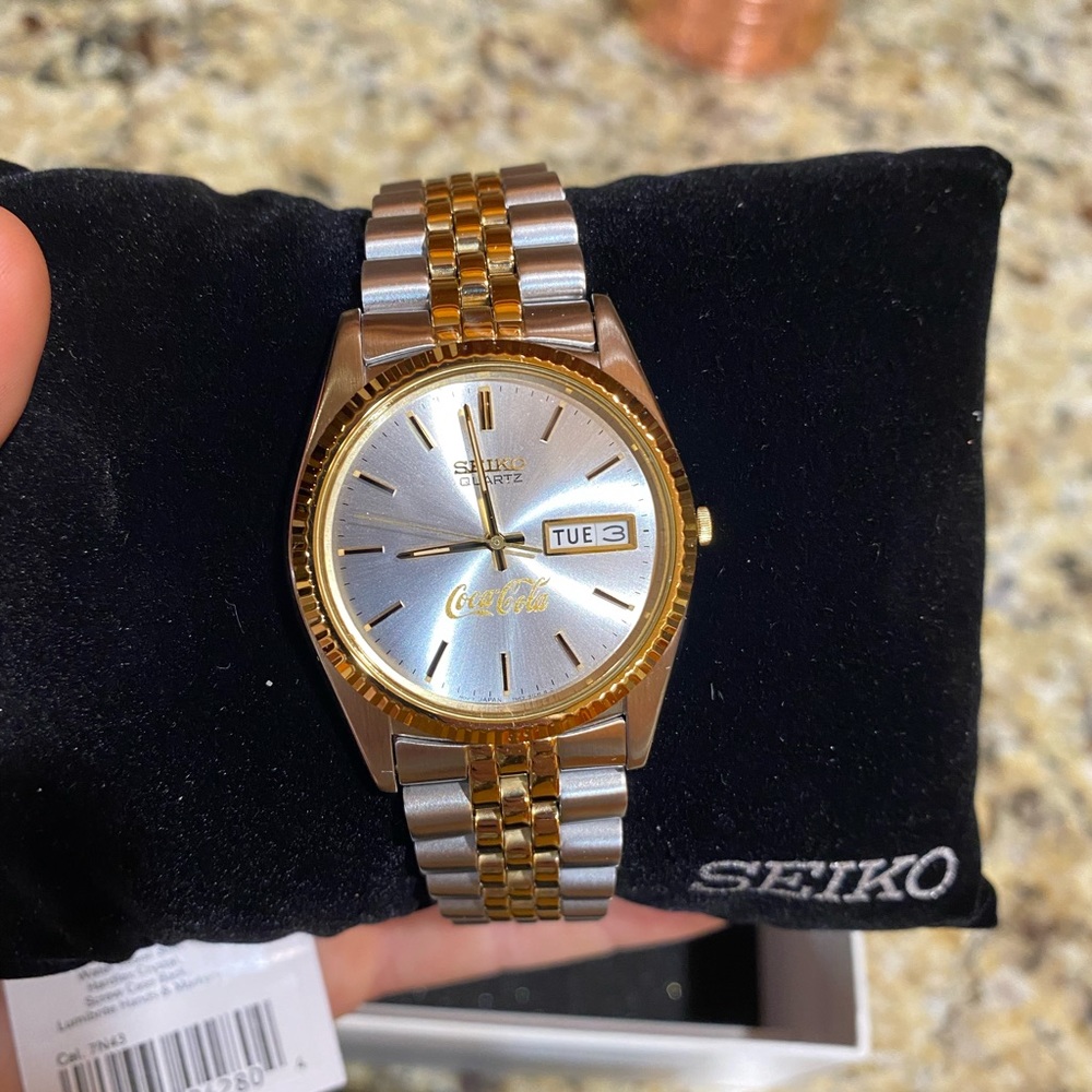 Brand new seiko coca-Cola watch.